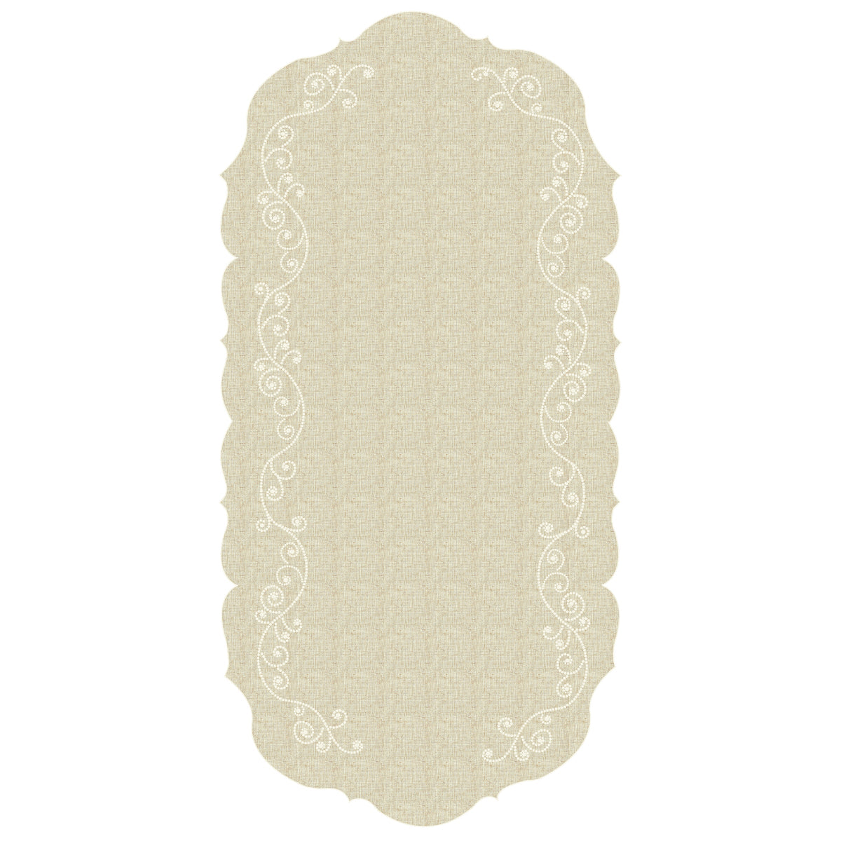 French Perle Linen Centerpiece Table Runner