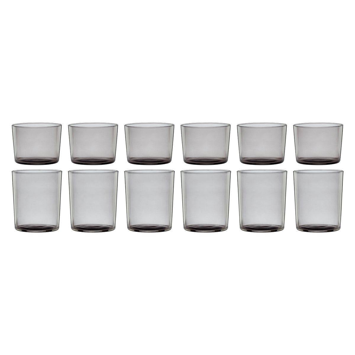 Stackables Smoke Short & Tall Glasses 12-Piece Set