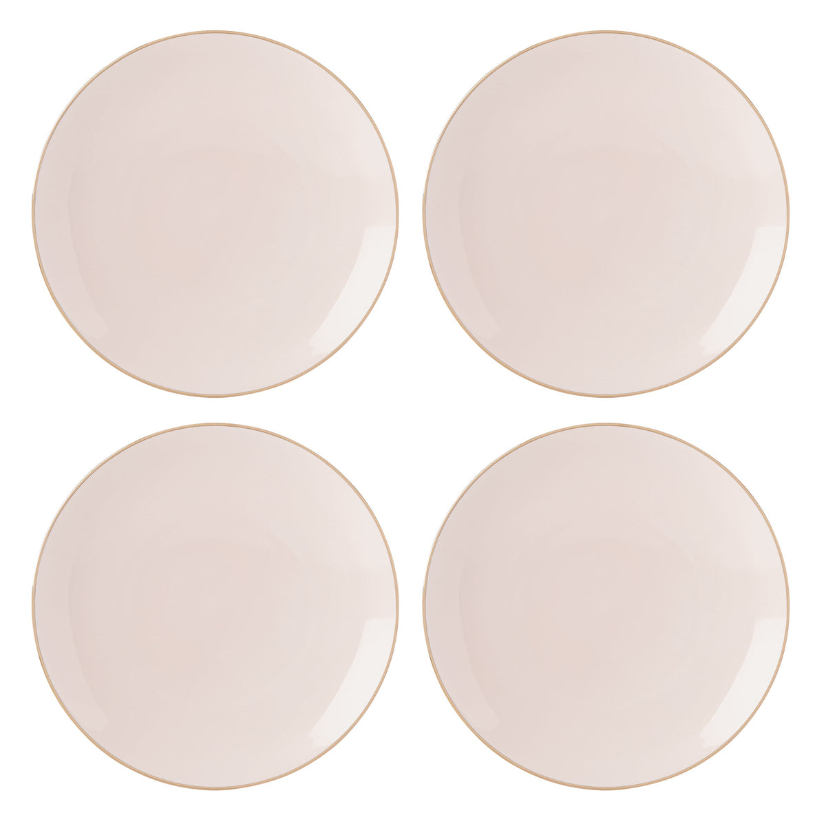 Trianna Blush Coupe Dinner Plates, Set of 4