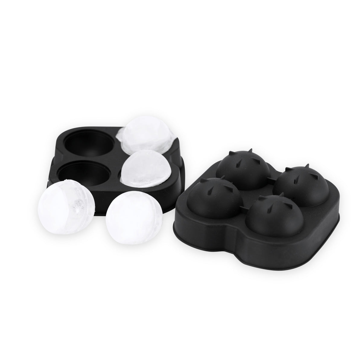 Black 4 Sphere Silicone Ice Mold