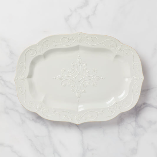 French Perle White Large Serving Platter