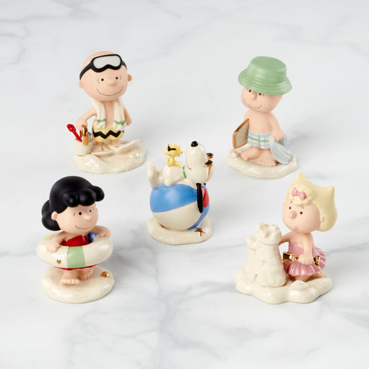 Peanuts 5-Piece Beach Party Figurine Set