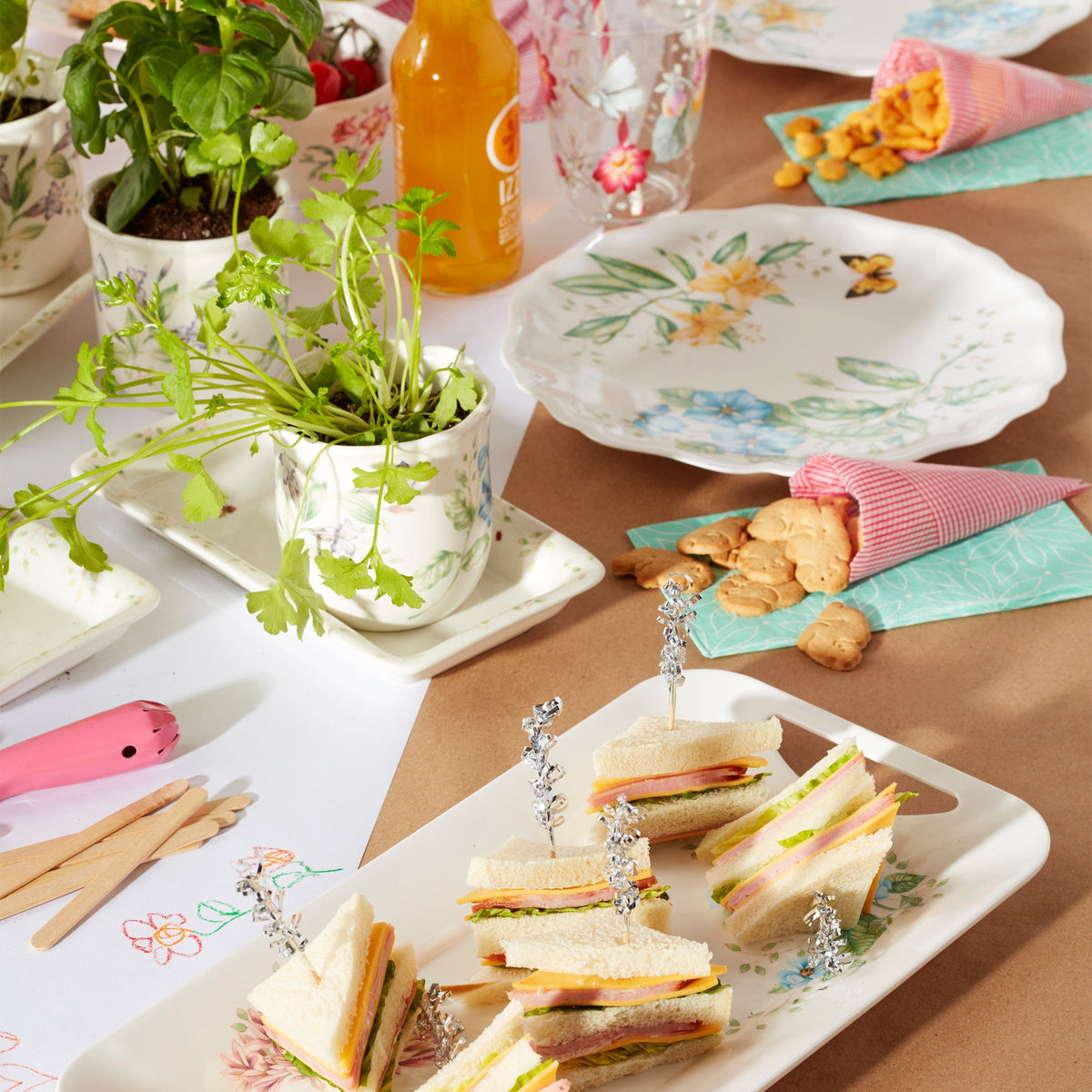 Butterfly Meadow Melamine Hors d'Oeuvres Tray