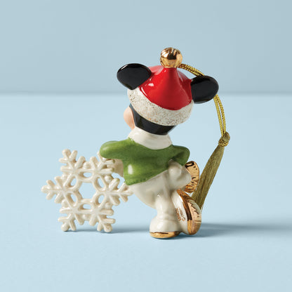 Personalized Mickey Mouse Snowflake Ornament