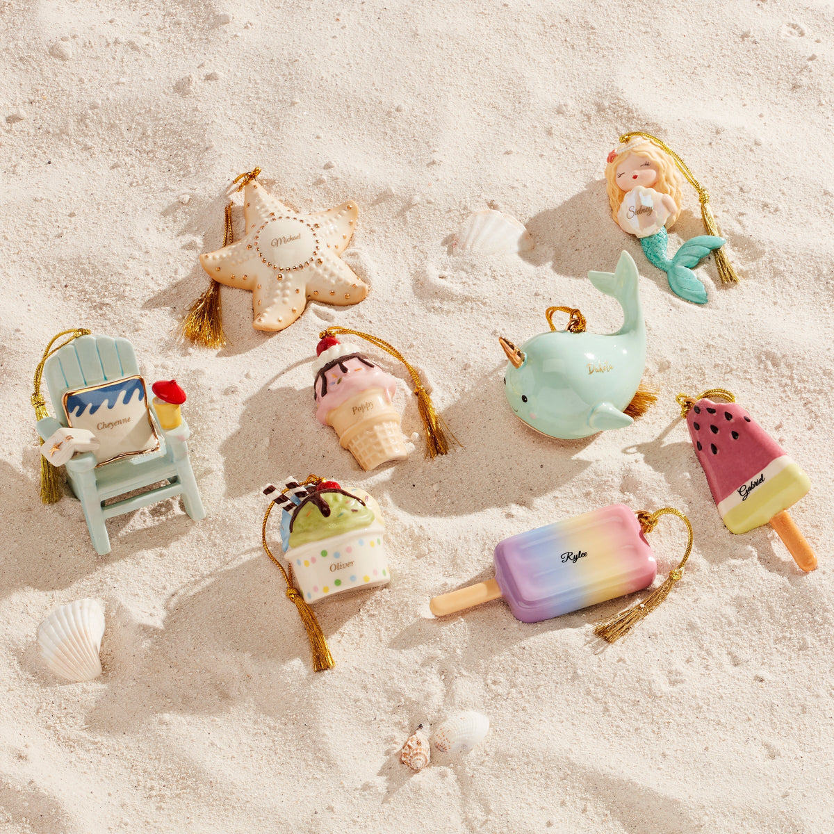 Personalized Beach Chair Ornament