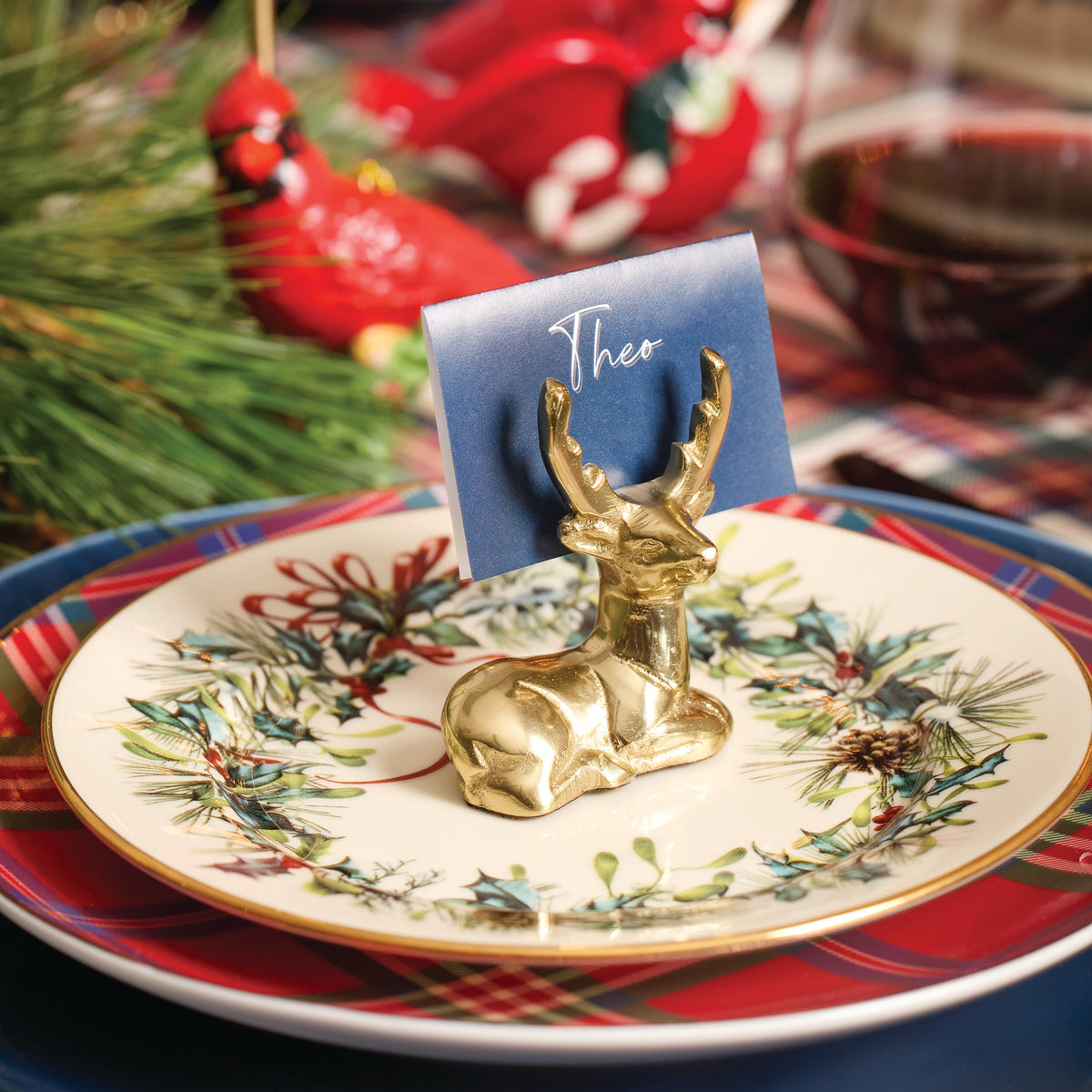 Winter Greetings Salad Plates, Set of 4