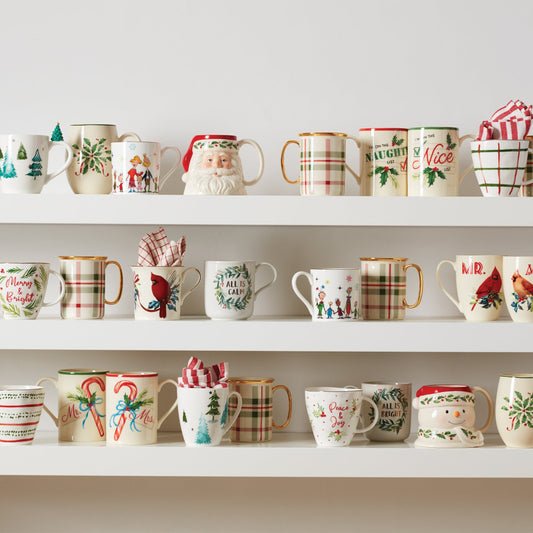 Balsam Lane Mugs, Set of 4
