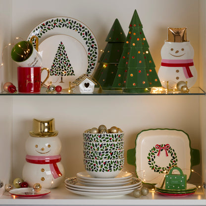 Evergreen Rim Accent Plates, Set of 4