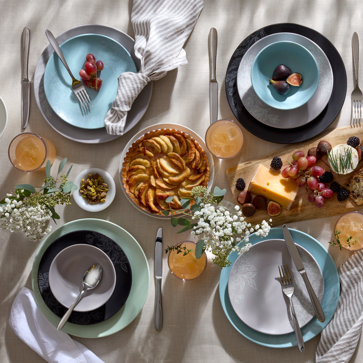 Roseto Pumice 12-Piece Dinnerware Set
