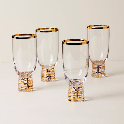Tuscany Classics Gold Frost All-Purpose Glasses, Set Of 4