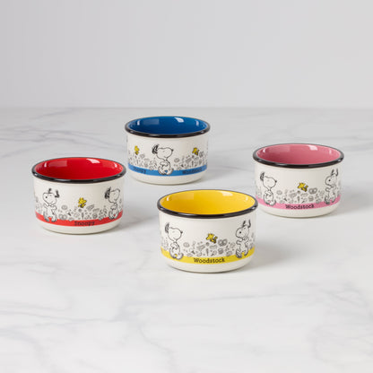 Chef Snoopy Snack Bowls, Set of 4