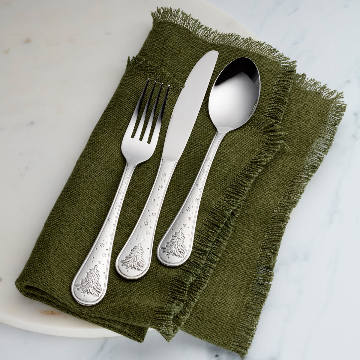 Winter Tree 12-Piece Flatware Set