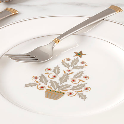 Federal Platinum Tree Accent Plates, Set of 4