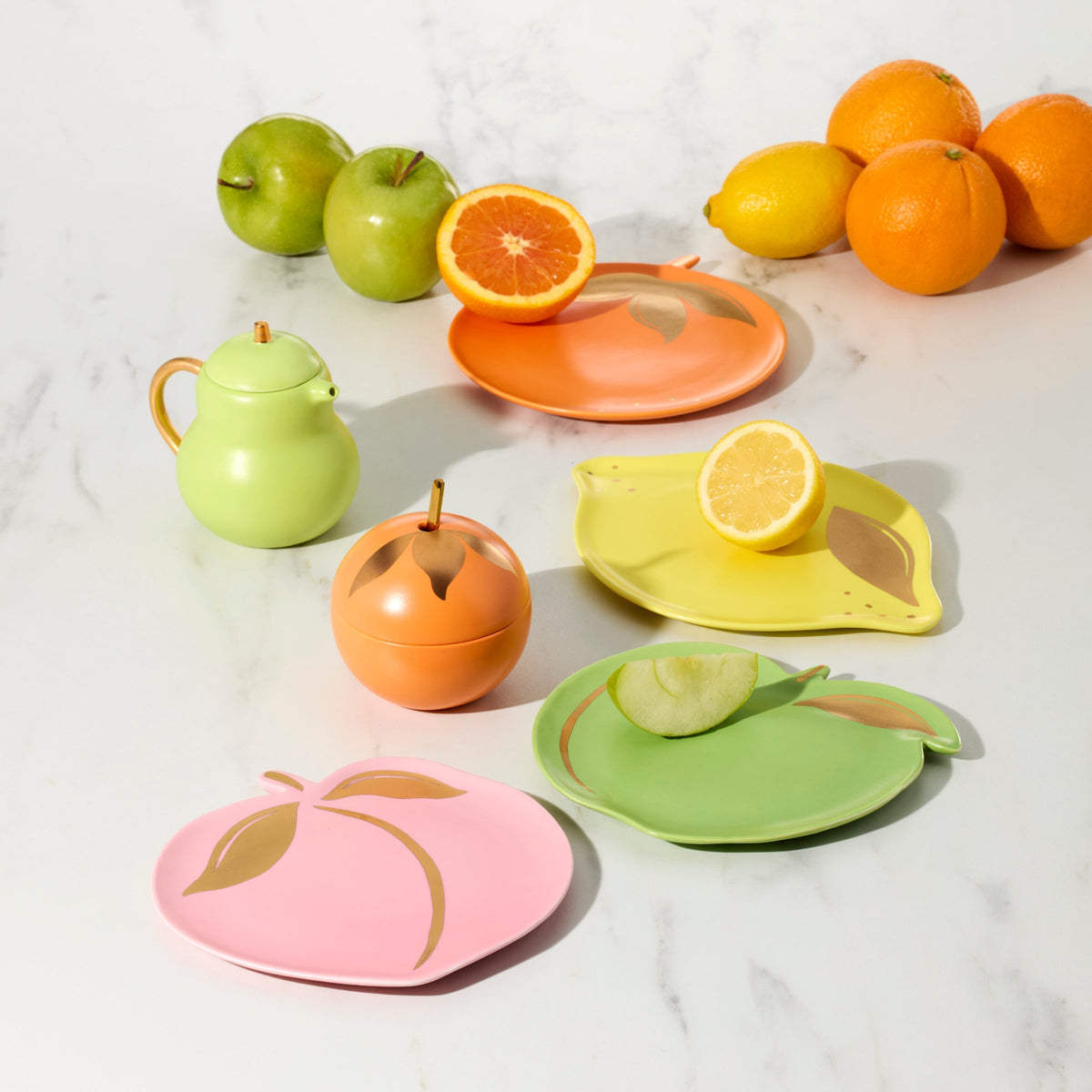 Tutti Fruity Pear & Orange Sugar & Creamer Set