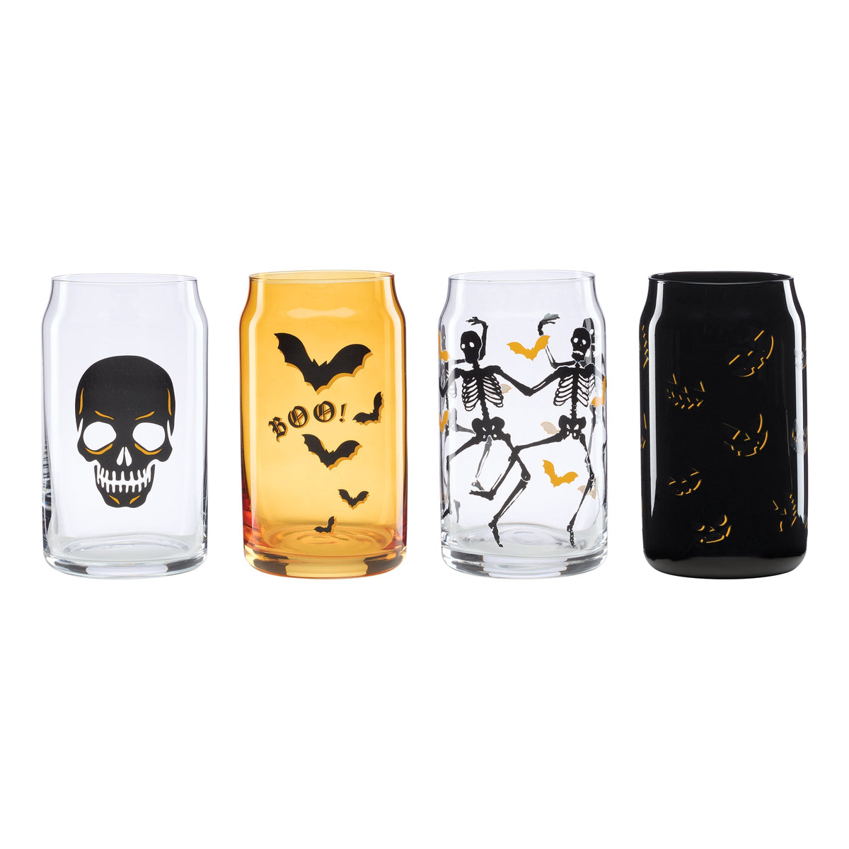 Vintro Halloween Can Cooler Glasses, Set of 4