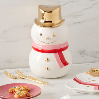 Be Jolly Snowman Cookie Jar