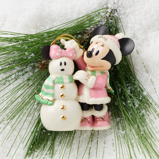 2026 Minnie Mouse's Matching Snowman Ornament