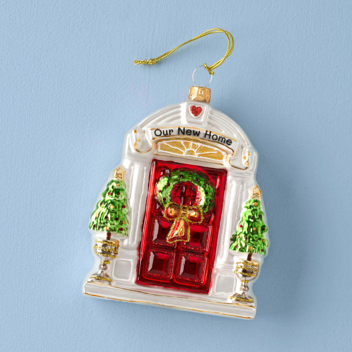 2026 Retro Blown Glass New Home Ornament