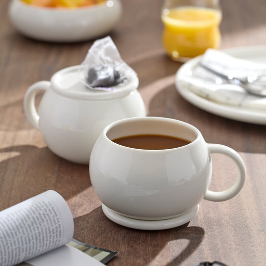 Quirk Mugs with Coaster, Set of 4