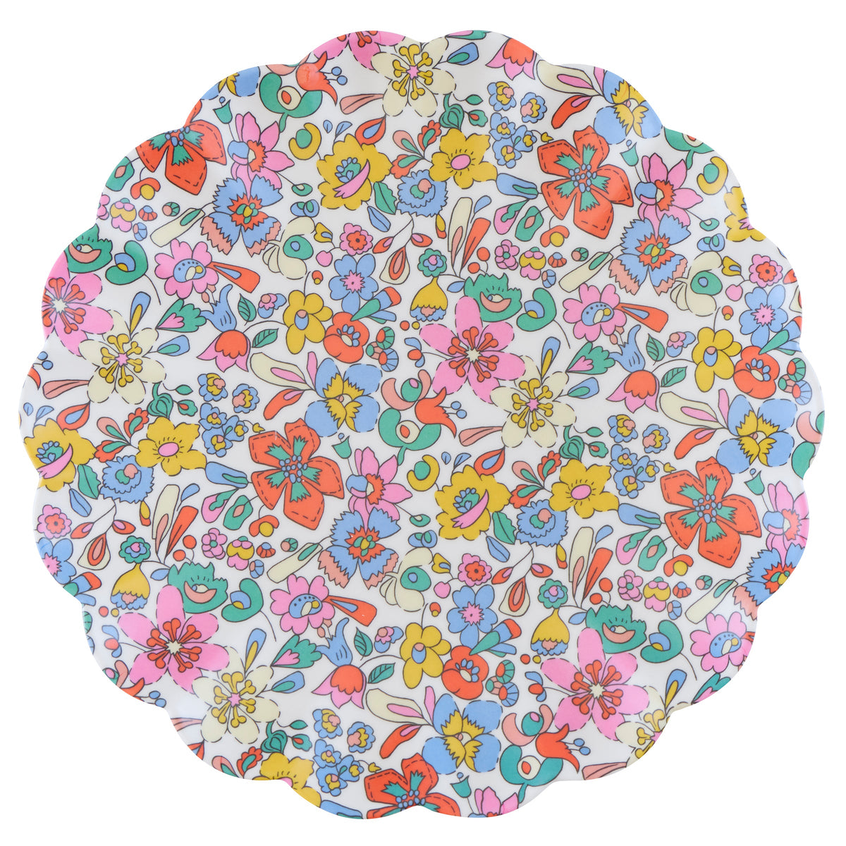 Meri Meri x Liberty Garden Party Large Plates, Set of 6